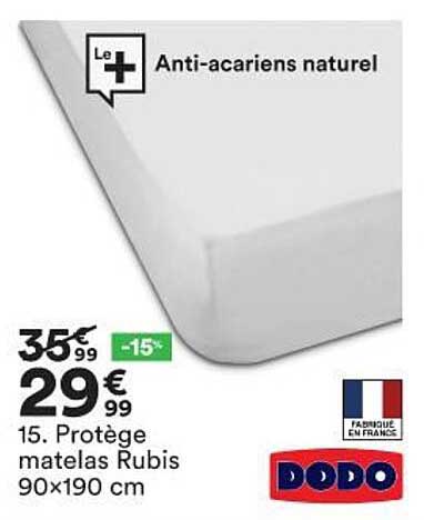 Protège Matelas Rubis Dodo