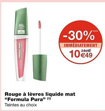 rouge à lèvres liquide mat "formula pura"