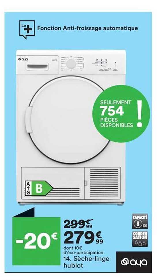 sèche-linge hublot aya