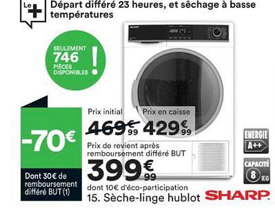 sèche-linge hyblot sharp