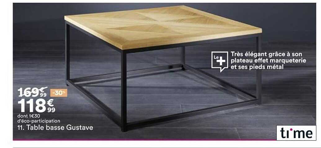 table basse gustave time