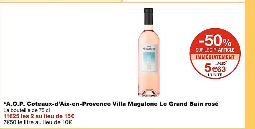 a.o.p. coteaux-d'aix-en-provence villa magalone le grand bai rosé