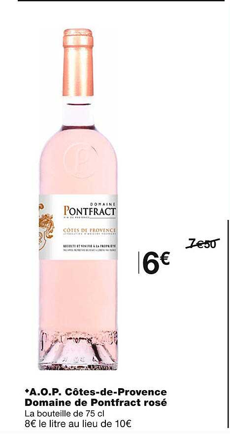 a.o.p. côtes-de-provence domaine de pontfract rosé