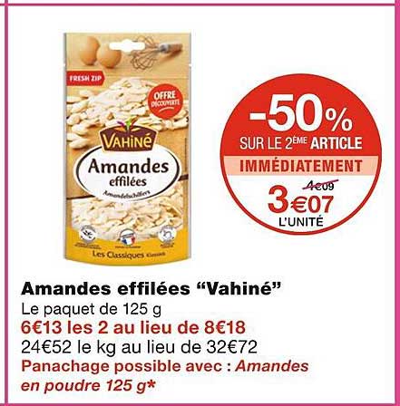 Amandes Effilées "vahiné"