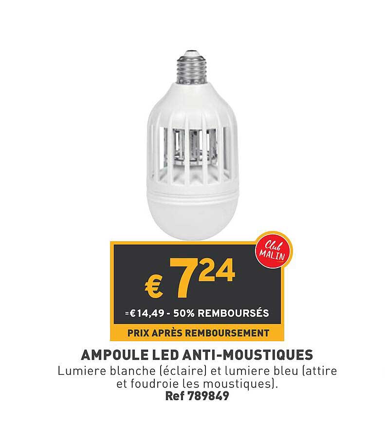 ampoule led anti-moustiques