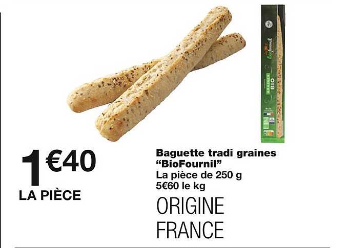 baguette tradi graines "bio fournil"