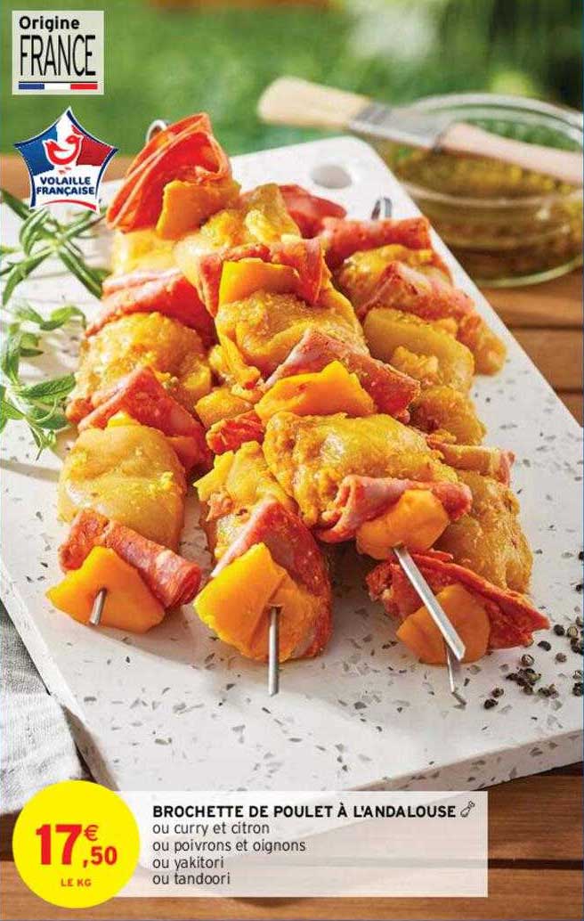 brochette de poulet à l'andalouse