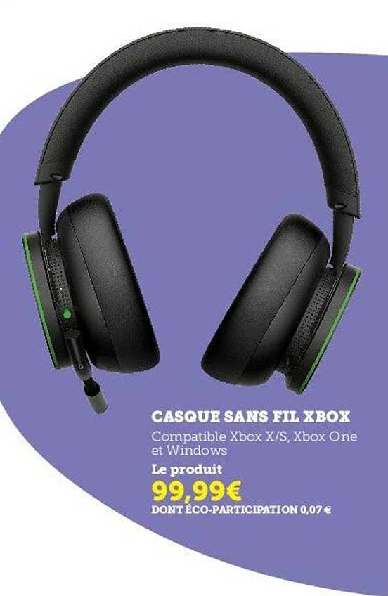 Casque Sans Fil X Box