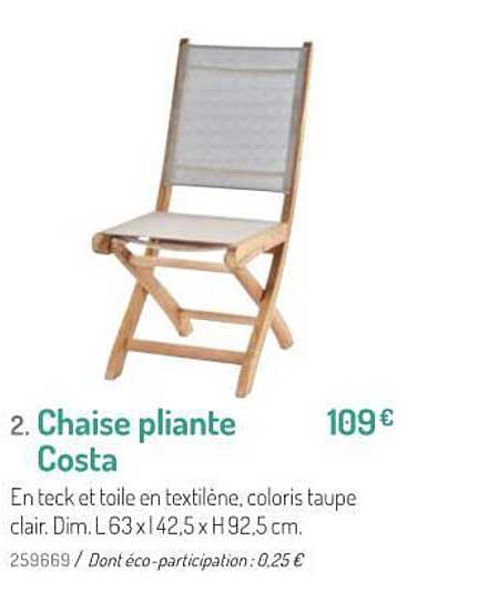 Chaise Pliante Costa