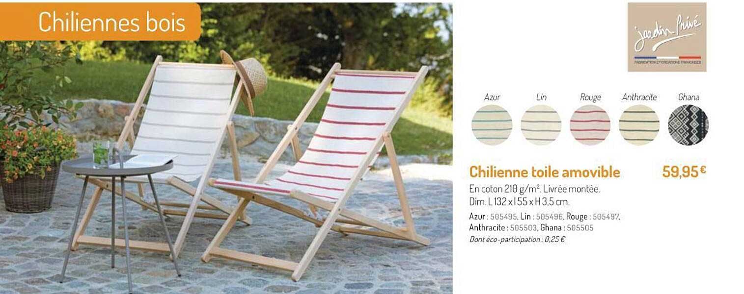 Chilienne Toile Amovible