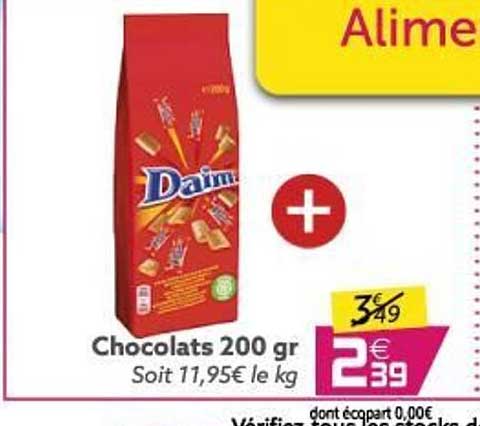 Chocolats Daim 200 Gr