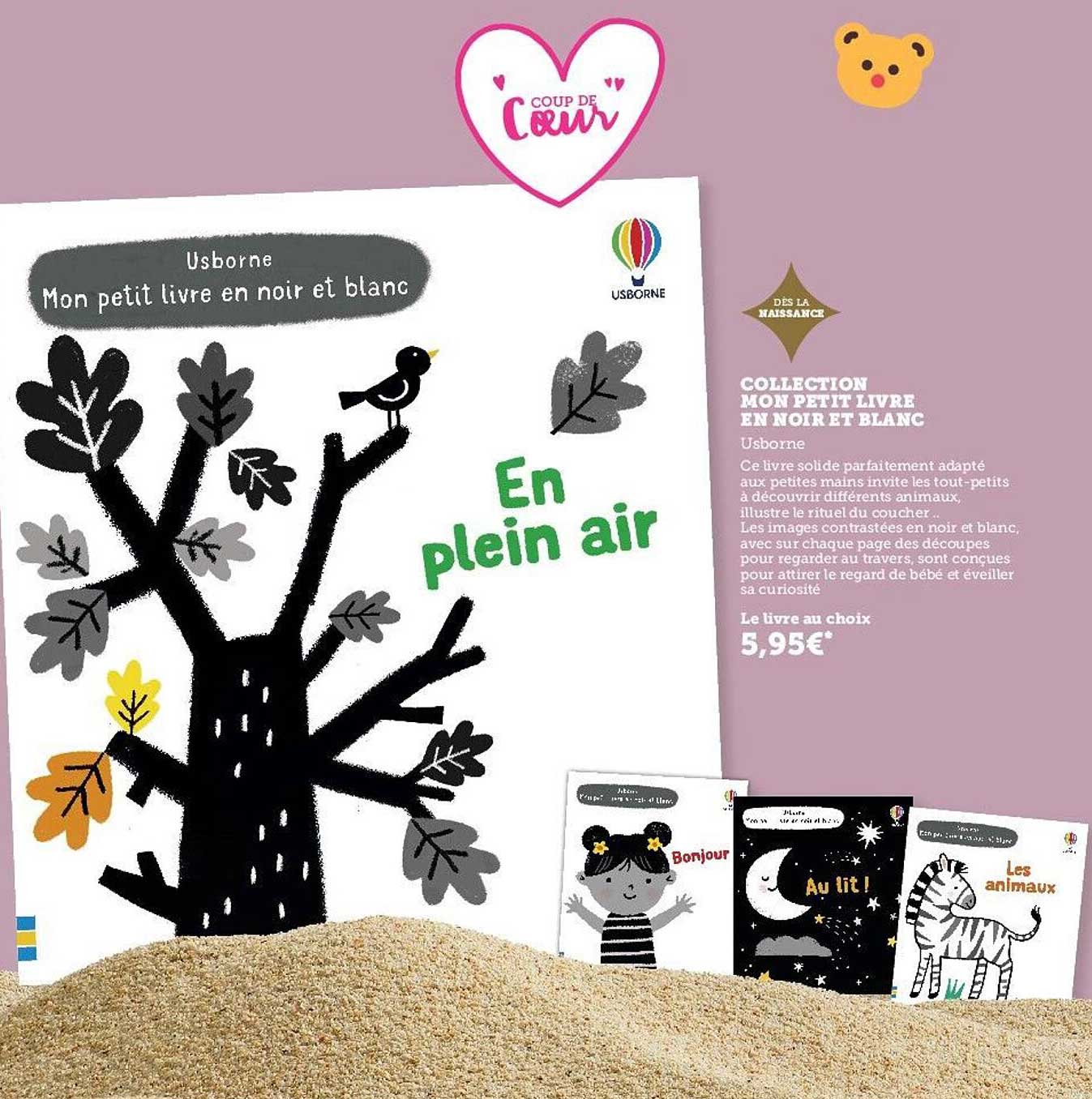 collection mon petit livre en noir et blanc - usborne