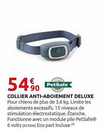 collier anti-aboiement deluxe petsafe