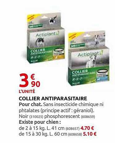 collier antiparasitaire
