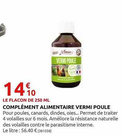 complément alimentaire vermi poule