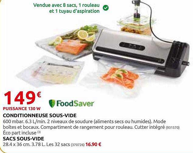 conditionneuse sous-vide foodsaver