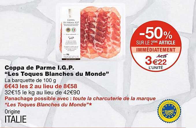 coppa de parme i.g.p. "les toques blanches du monde"