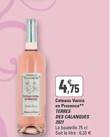 côteaux varois en provence terres des calanques 2021