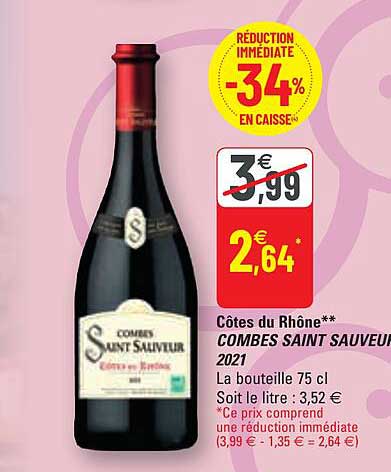 côtes du rhône combes saint sauveur 2021