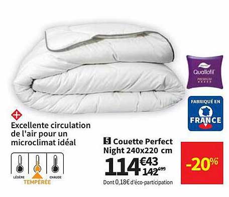 Couette Perfect Night 240 X 220 Cm