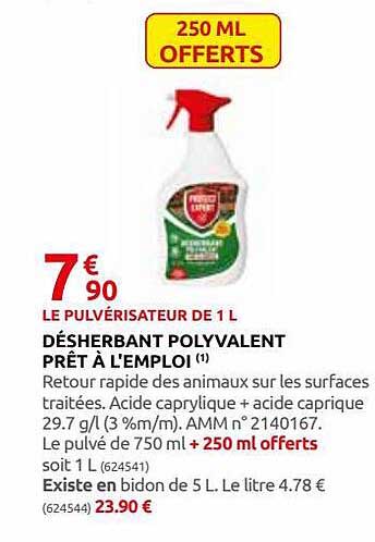 Désherbant Polyvalent Prêt à L'emploi