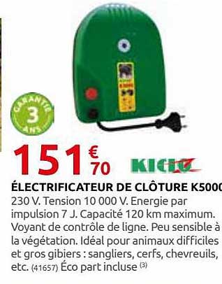 électrificateur De Clôture K5000 Kidoz