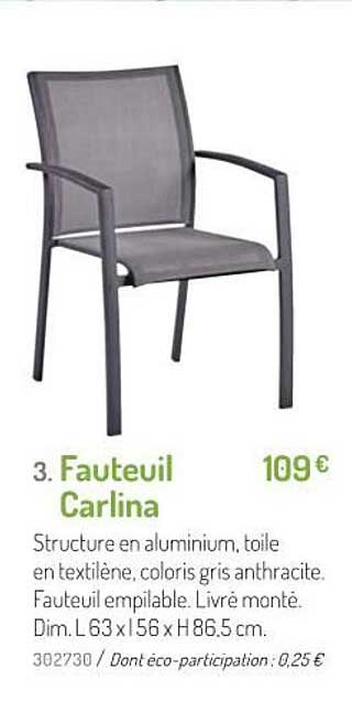 fauteuil carlina