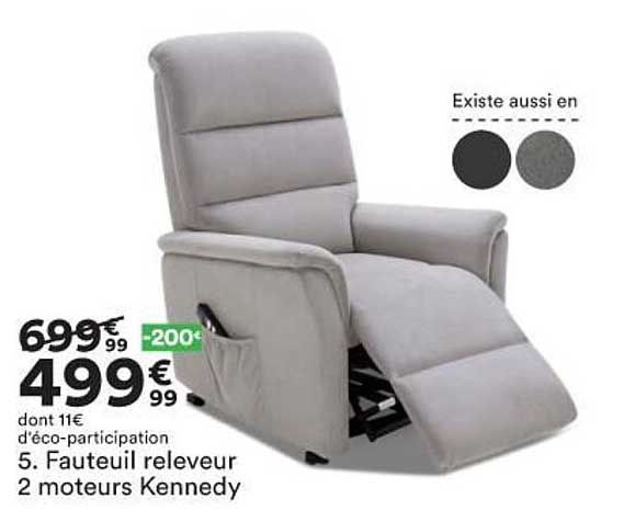 fauteuil releveur 2 moteurs kennedy