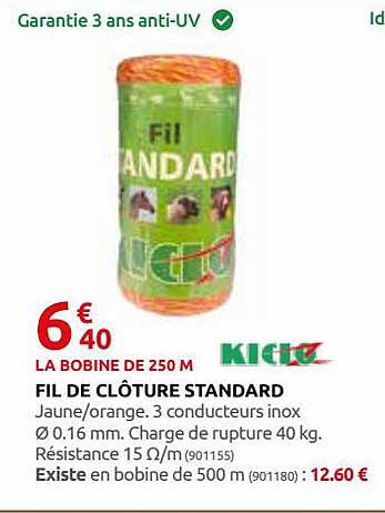 fil de clôture standard kidoz
