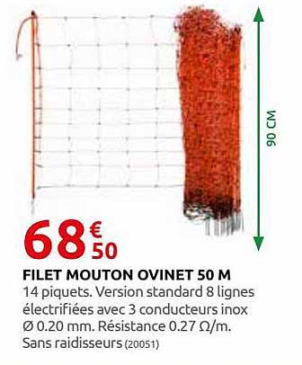 filet mouton ovinet 50 m