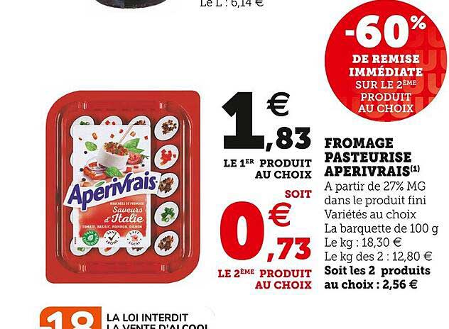 Fromage Pasteurisé Apérivrais