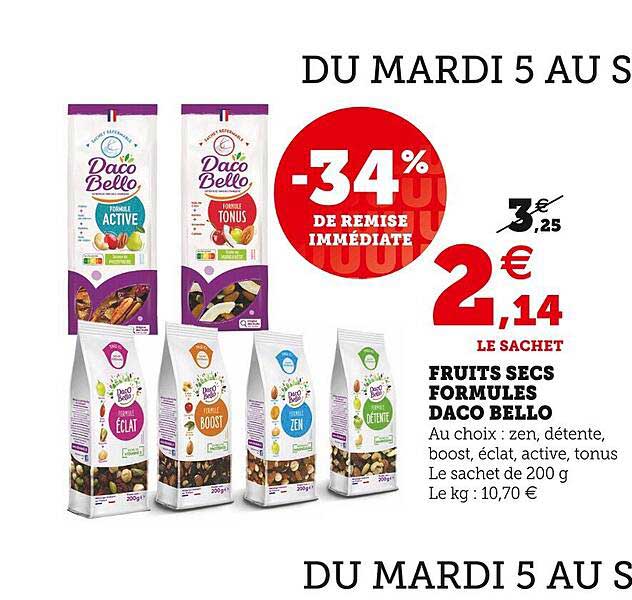 fruits secs formules daco bello