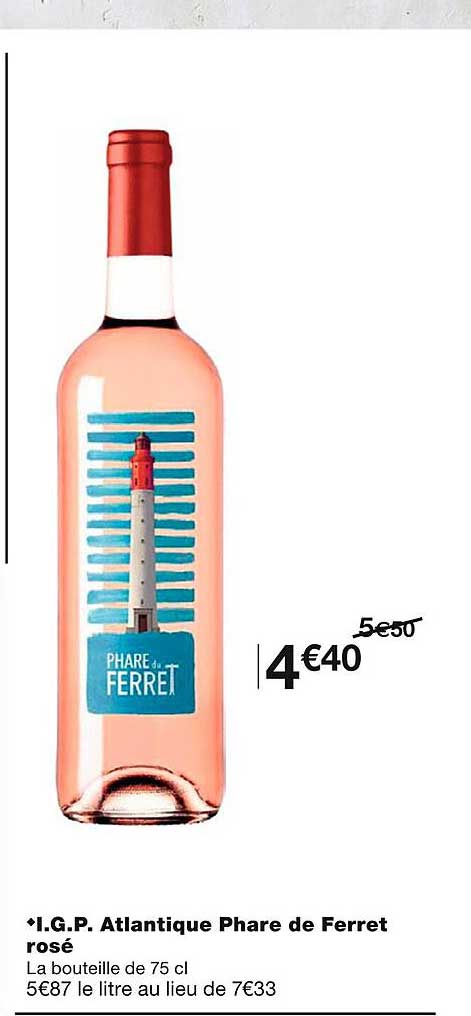 i.g.p. atlantique phare de ferret rosé