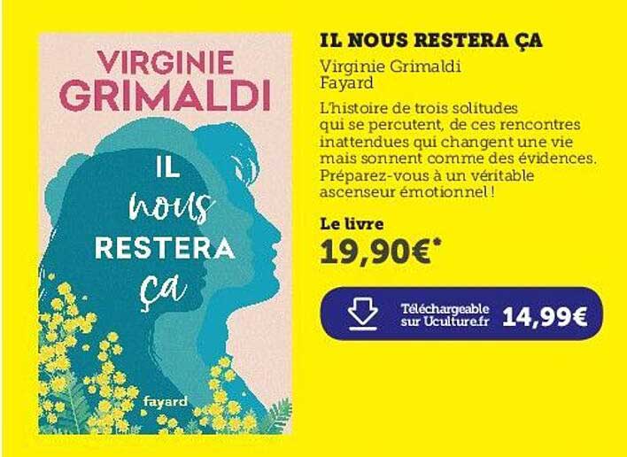 il nous restera ça - virginie grimaldi