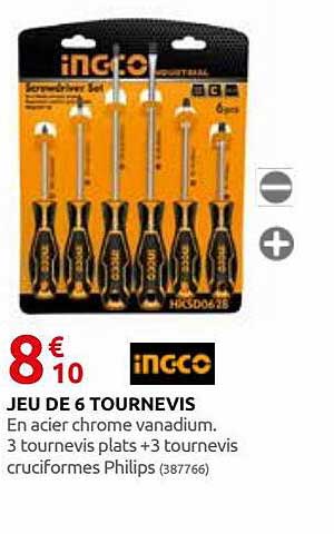 Jeu De 6 Tournevis Inc-co