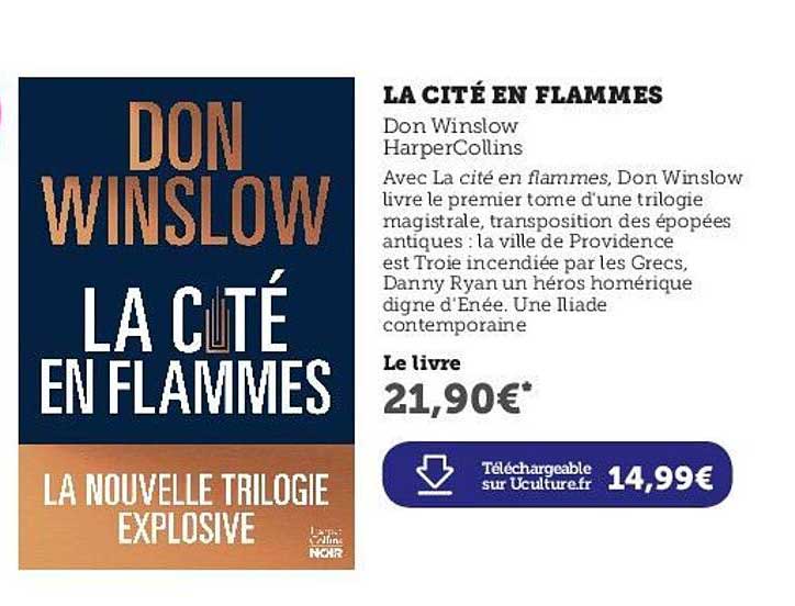la cité en flammes - don winslow - harper collins