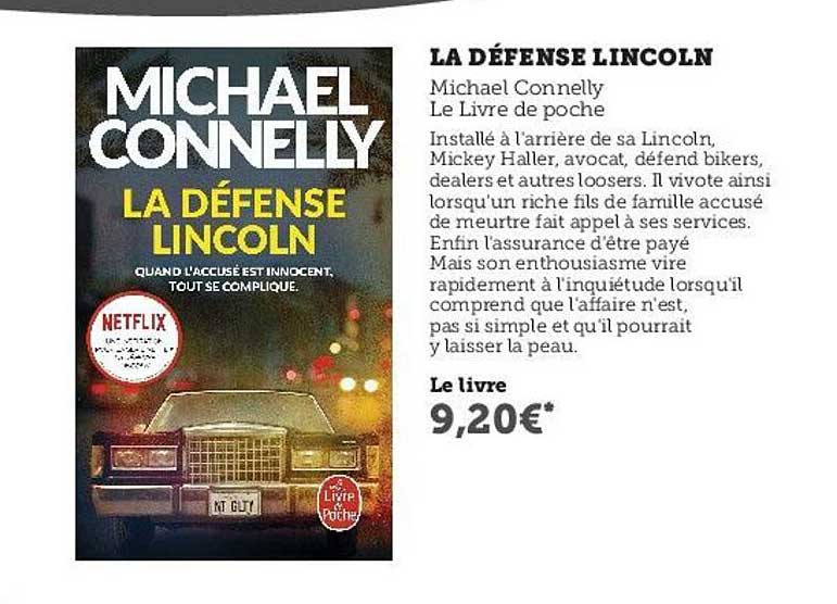 La Défense Lincoln - Michael Connelly
