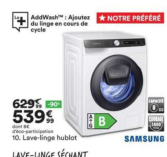 lave-linge hublot samsung