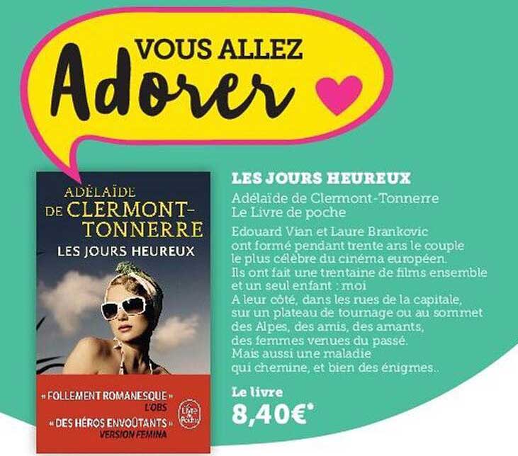 les jours heureux - adélaïde de clermont - tonnerre