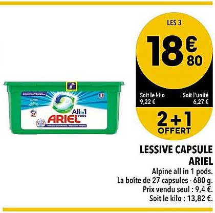 Lessive Capsule Ariel