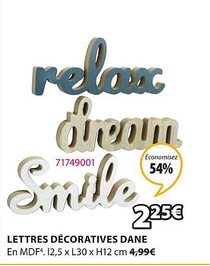 lettres décoratives dane