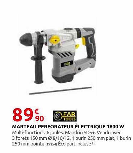 marteau perforateur électrique 1600 w far tools