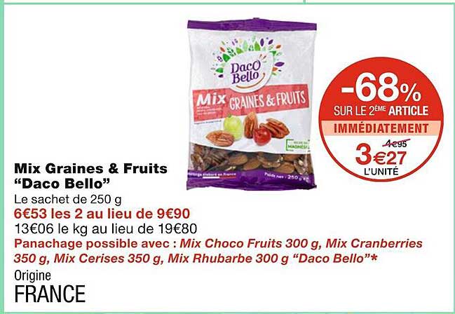 mix graines & fruits "daco bello"