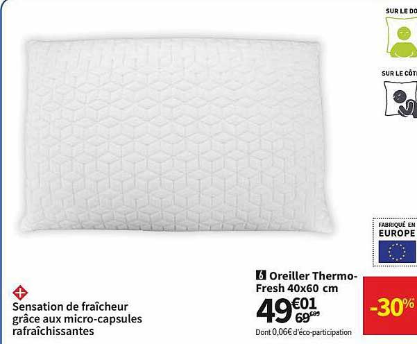 Oreiller Thermo-fresh 40 X 60 Cm