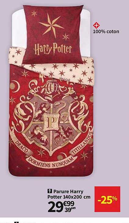 parure harry potter 140 x 200 cm