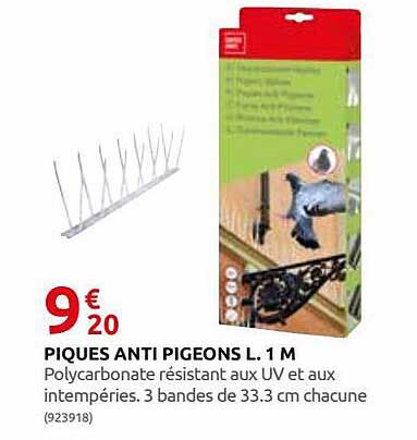 piques anti pigeons l. 1 m