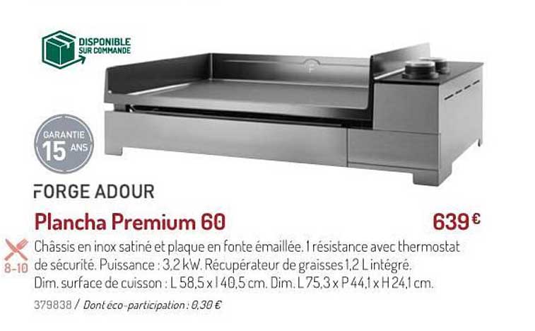 plancha premium 60 forge adour