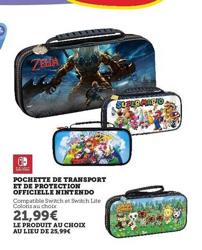 pochette de transport et de protection officielle nintendo