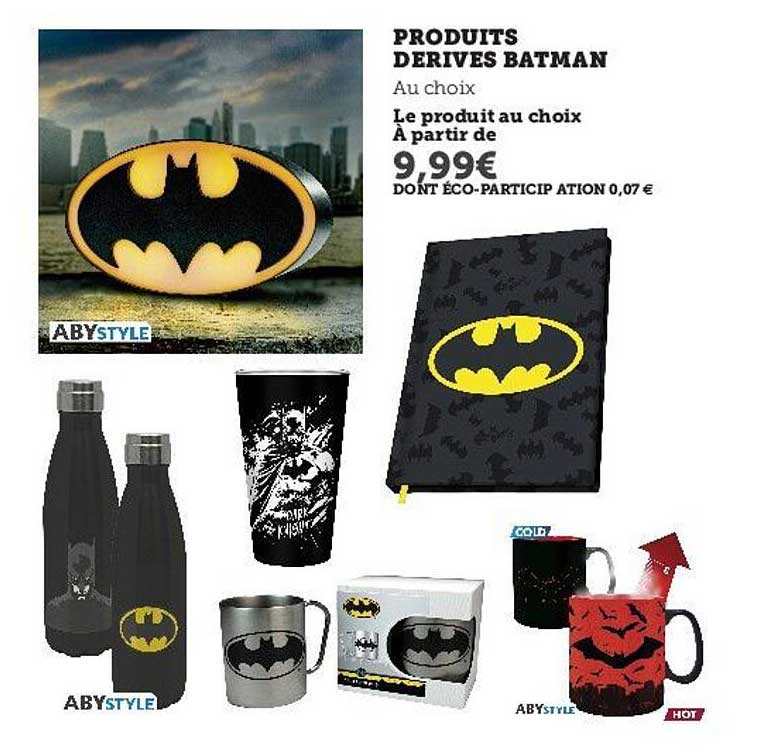 produits dérivés batman