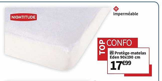 protège-matelas eden 90 x 190 cm nightitude